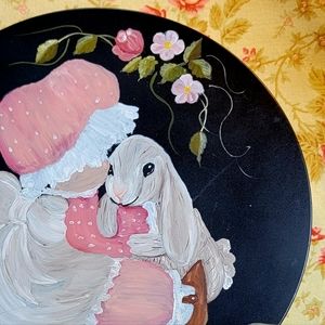 🎨 Hand Painted Metal Covered Tin   EUC